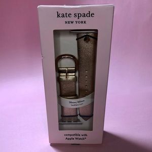 Kate Spade Rose Gold Leather Apple Watch Band 38mm/40mm